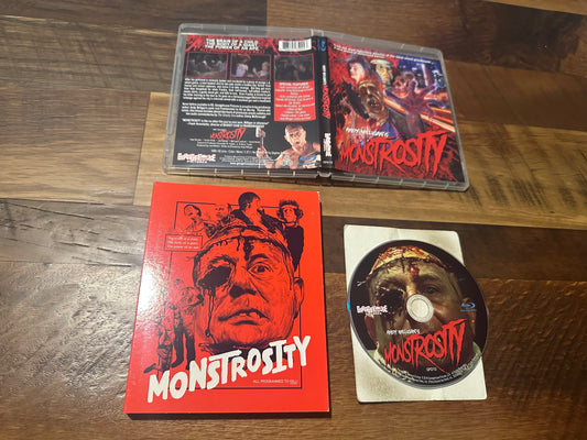 Monstrosity Blu ray-Garbagehouse Pictures-Slipcover-Rare-