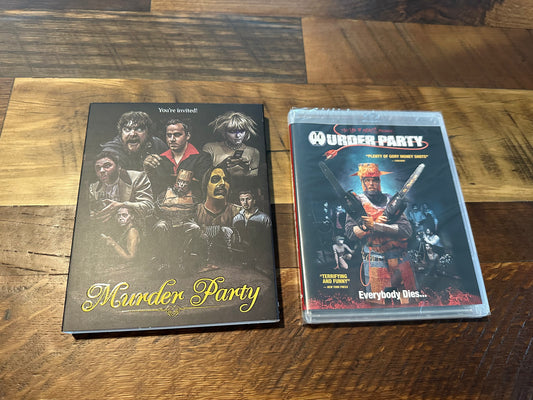 Murder Party Blu ray-Vinegar Syndrome Partner Label-OOP Slipcover-NEW