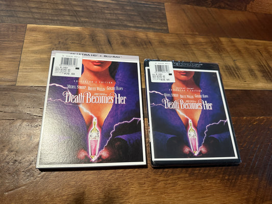 Death Becomes Her 4K Ultra HD//Blu ray-Scream Factory-Slipcover-NEW