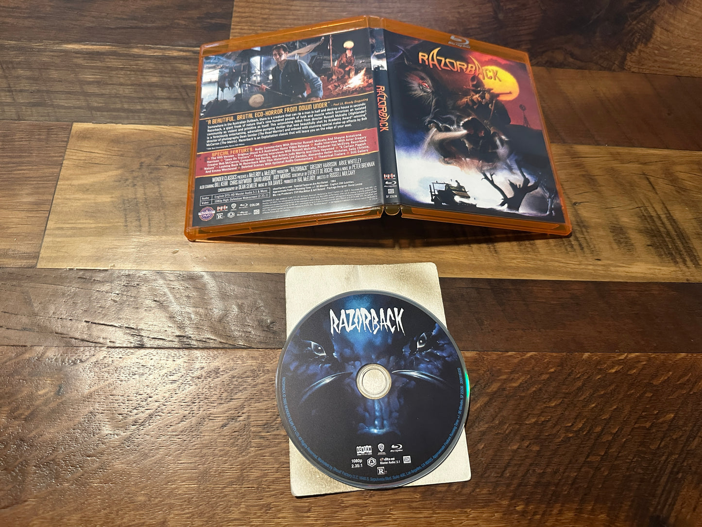 Razorback (Blu ray, Scream Factory, 80’s Classic, Widescreen)