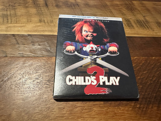 Child’s Play 2 (4K Ultra/Blu ray, Scream Factory, Collector’s Ed, Slip, NEW)