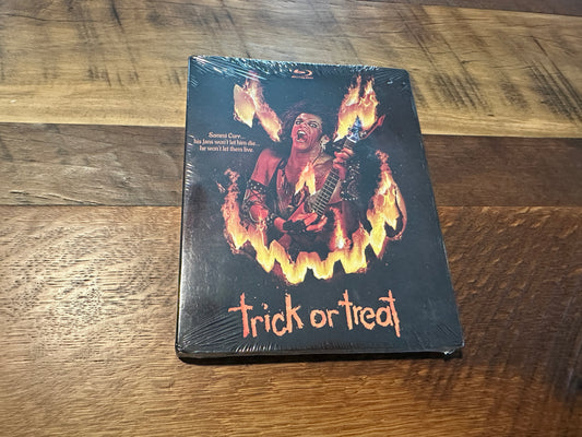 Trick Or Treat Blu ray-Synapse Film-Slipcover-80’s Classic-NEW/Sealed