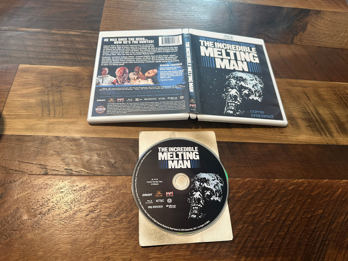 The Incredible Melting Man (Blu ray, Scream Factory, 80's Horror Classic)