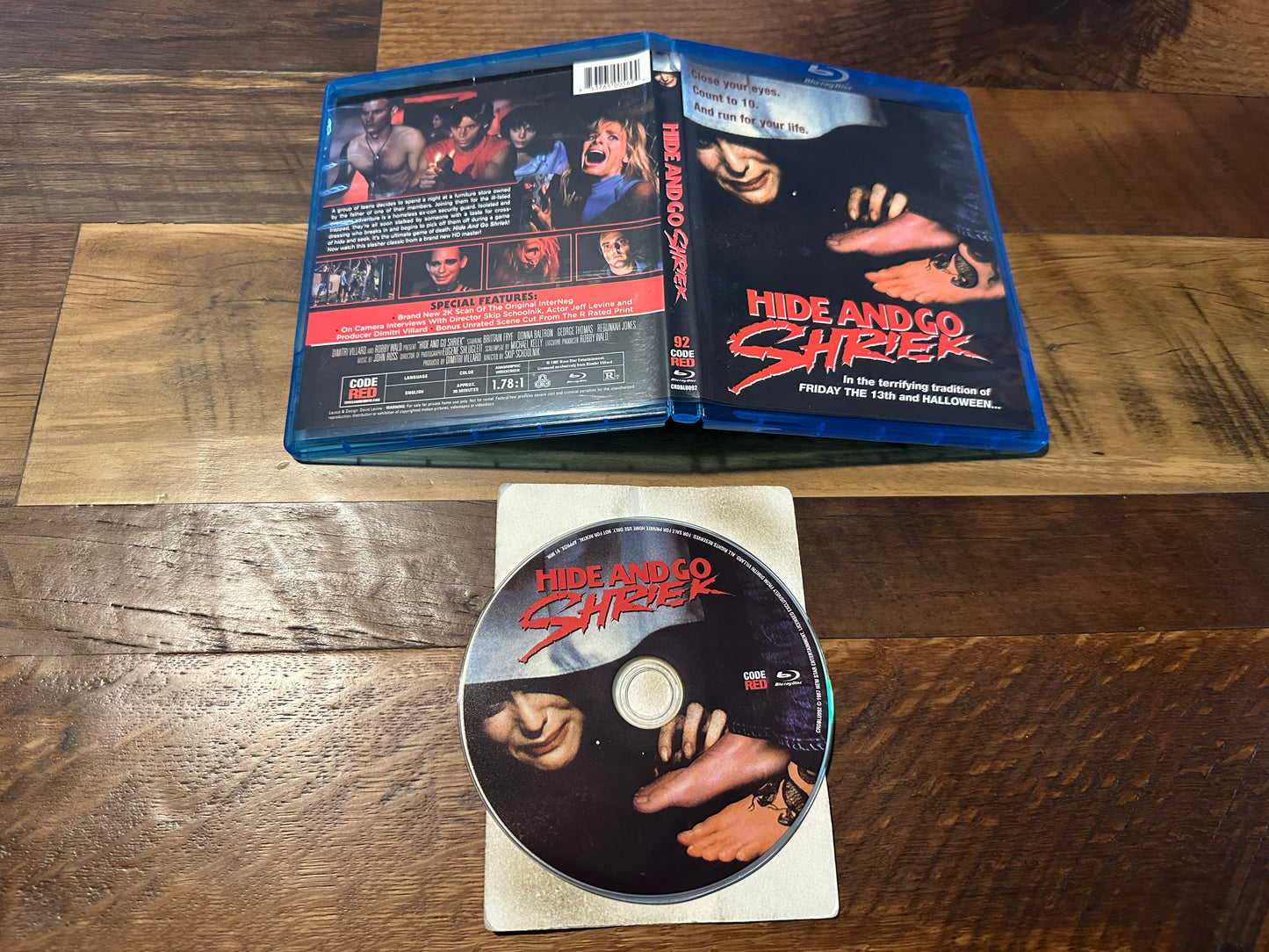 Hide and Go Shriek (Blu ray, Code Red, 80’s Horror Classic, Widescreen)