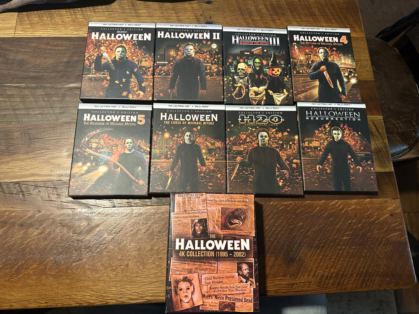 Halloween 1-8 (4K Ultra HD, Scream Factory, All Hard Slipcovers)