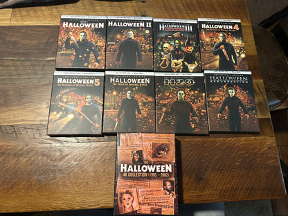 Halloween 1-8 (4K Ultra HD, Scream Factory, All Hard Slipcovers)