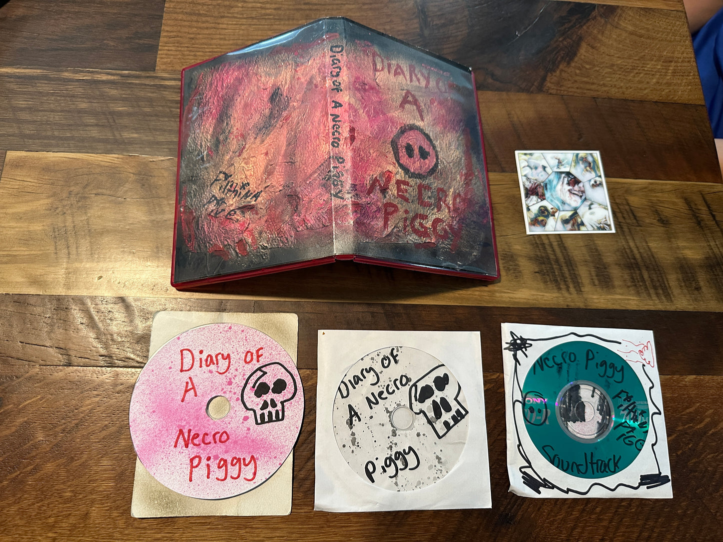 Diary Of A Necro Piggy (DVD/CD, 3 Disc-Very Rare Skin Like Case Cover)