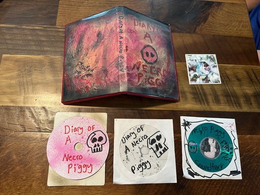 Diary Of A Necro Piggy (DVD/CD, 3 Disc-Very Rare Skin Like Case Cover)