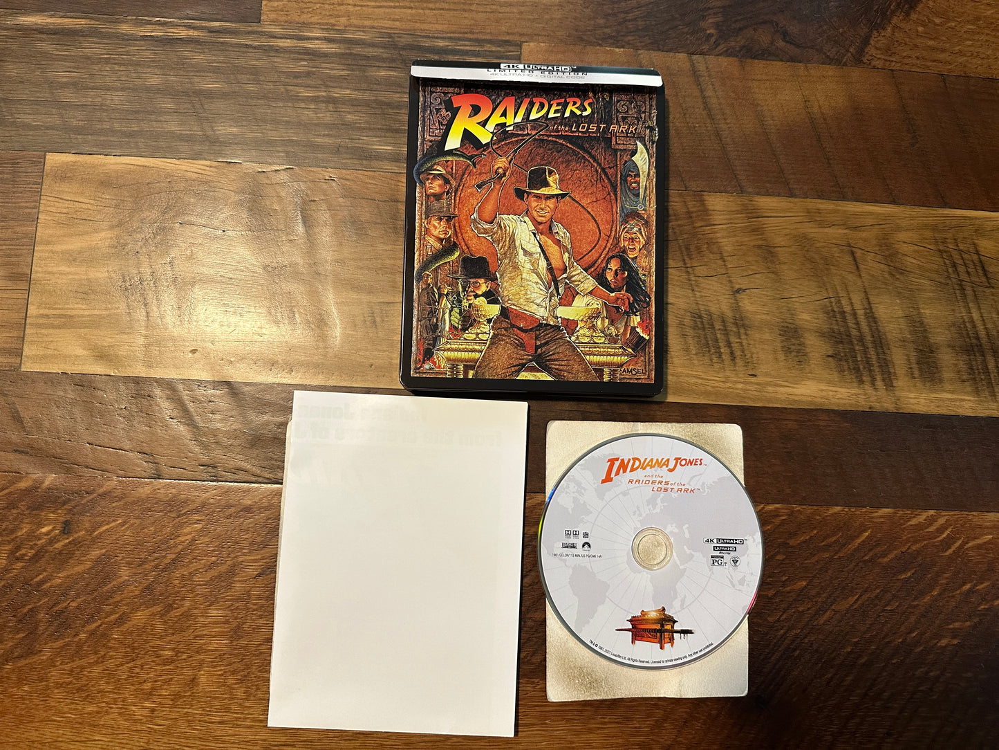 Raiders of the Lost Ark (4K Ultra HD, Steelbook, Indiana Jones, No Digital)