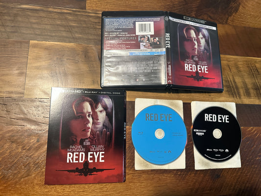 Red Eye (4K Ultra HD/Blu ray, Paramount, Slipcover, 2 Disc, No Digital)