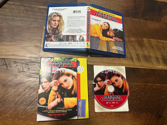 Excess Baggage Blu ray-Mill Creek Entertainment-VHS Slipcover-90’s-
