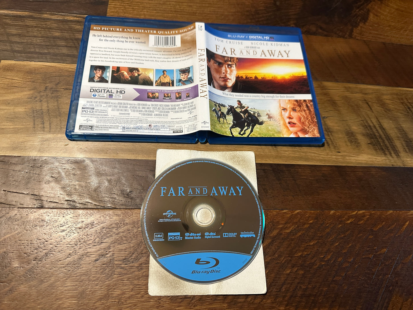 Far And Away (Blu ray, Universal, Tom Cruise Classic, Widescreen, No Digital)