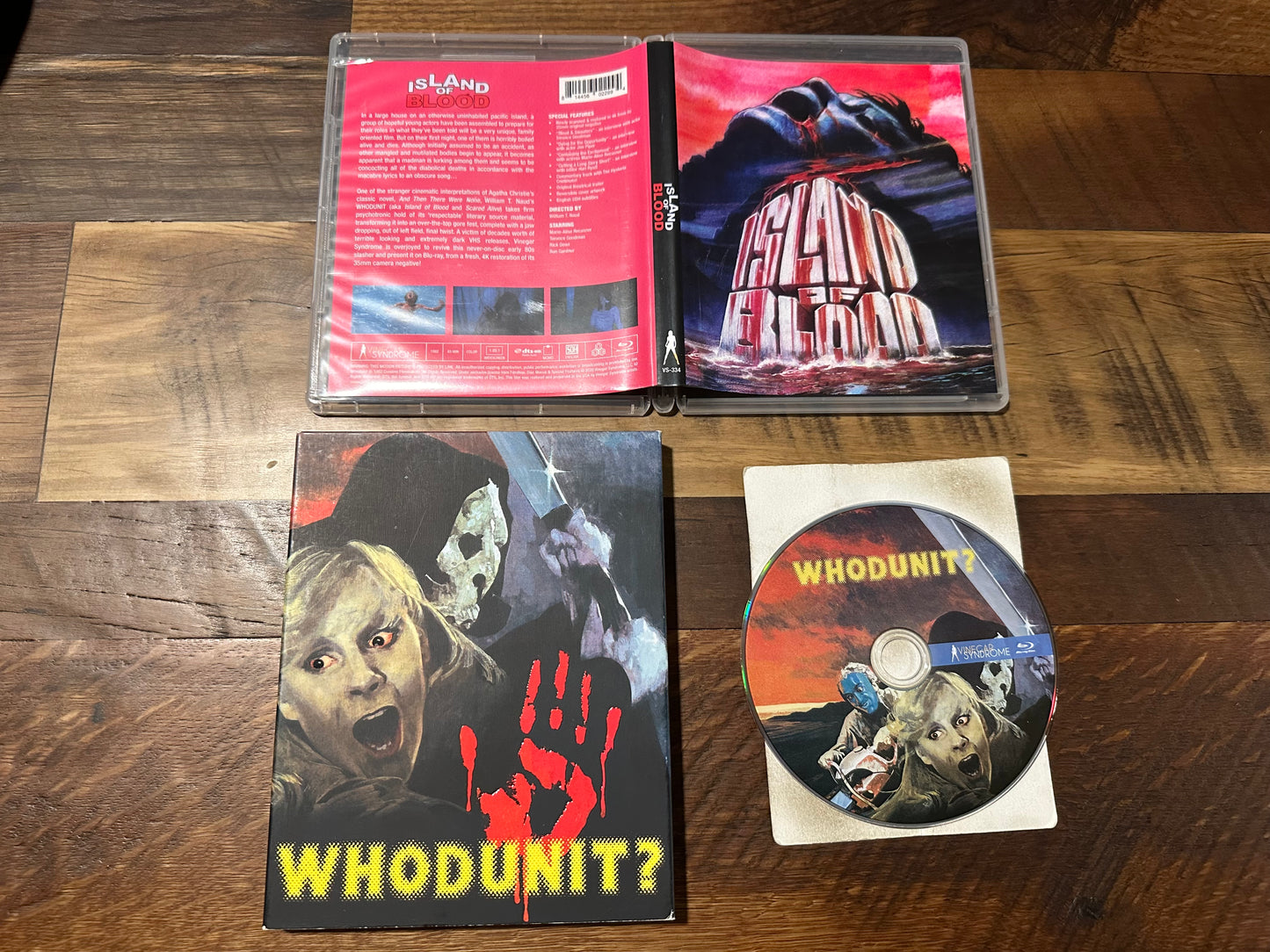 Whodunit Blu ray-Vinegar Syndrome-Slipcover-80’s Horror-