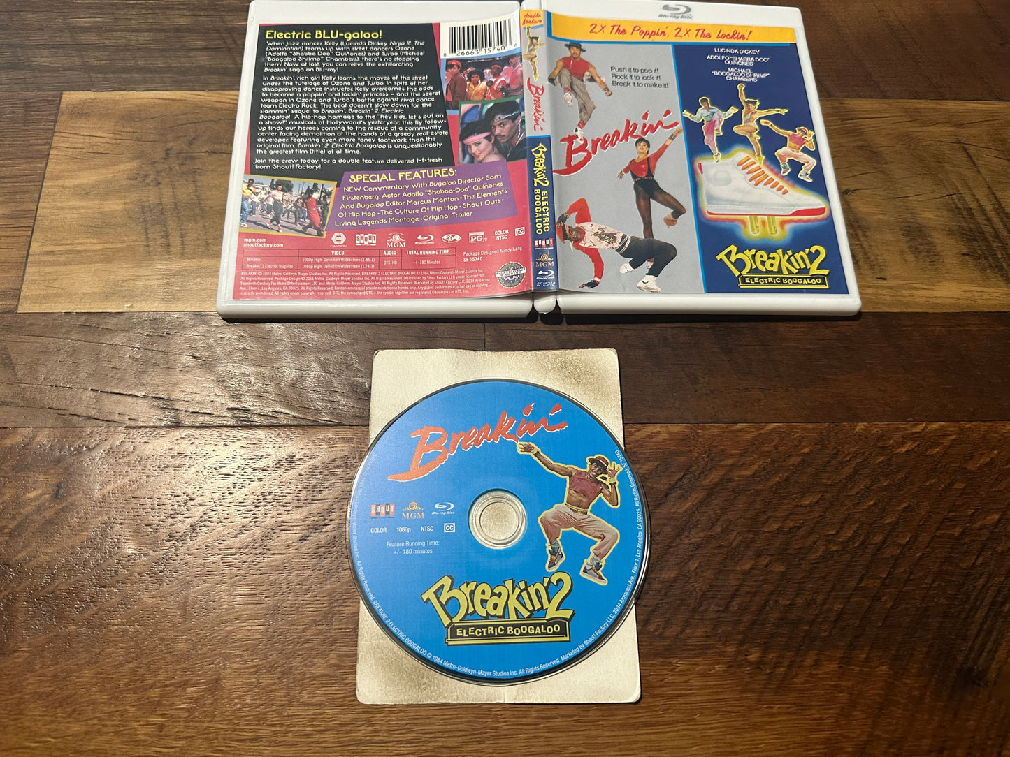 Breakin & Breakin 2 Electric Boogaloo (Blu ray, Shout Factory, OOP)
