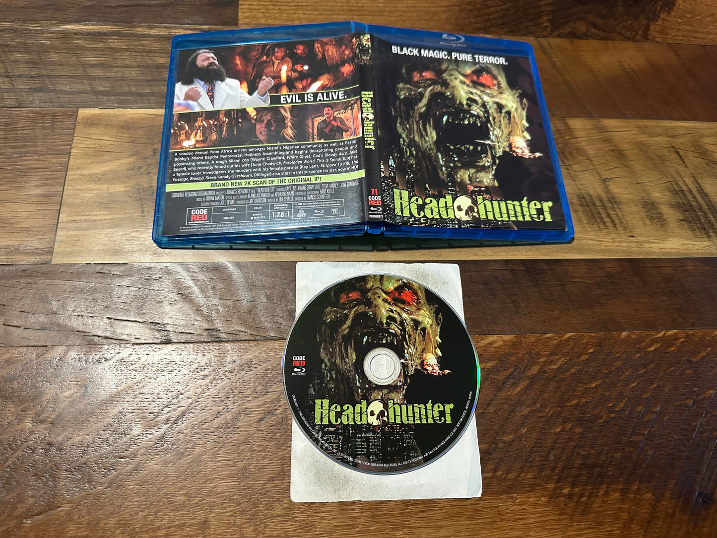 Head Hunter (Blu ray, Code Red, 80’s Horror Classic, Widescreen, OOP)