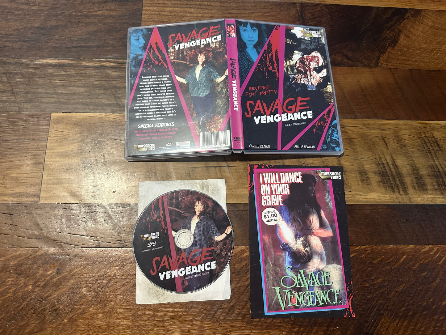 Savage Vengeance (DVD, Massacre Video, Camille Kreaton)