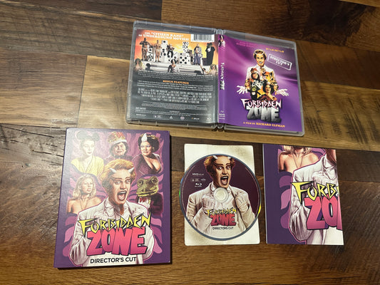 Forbidden Zone Blu ray-MVD Visual-Slipcover-Director’s Cut-Widescreen