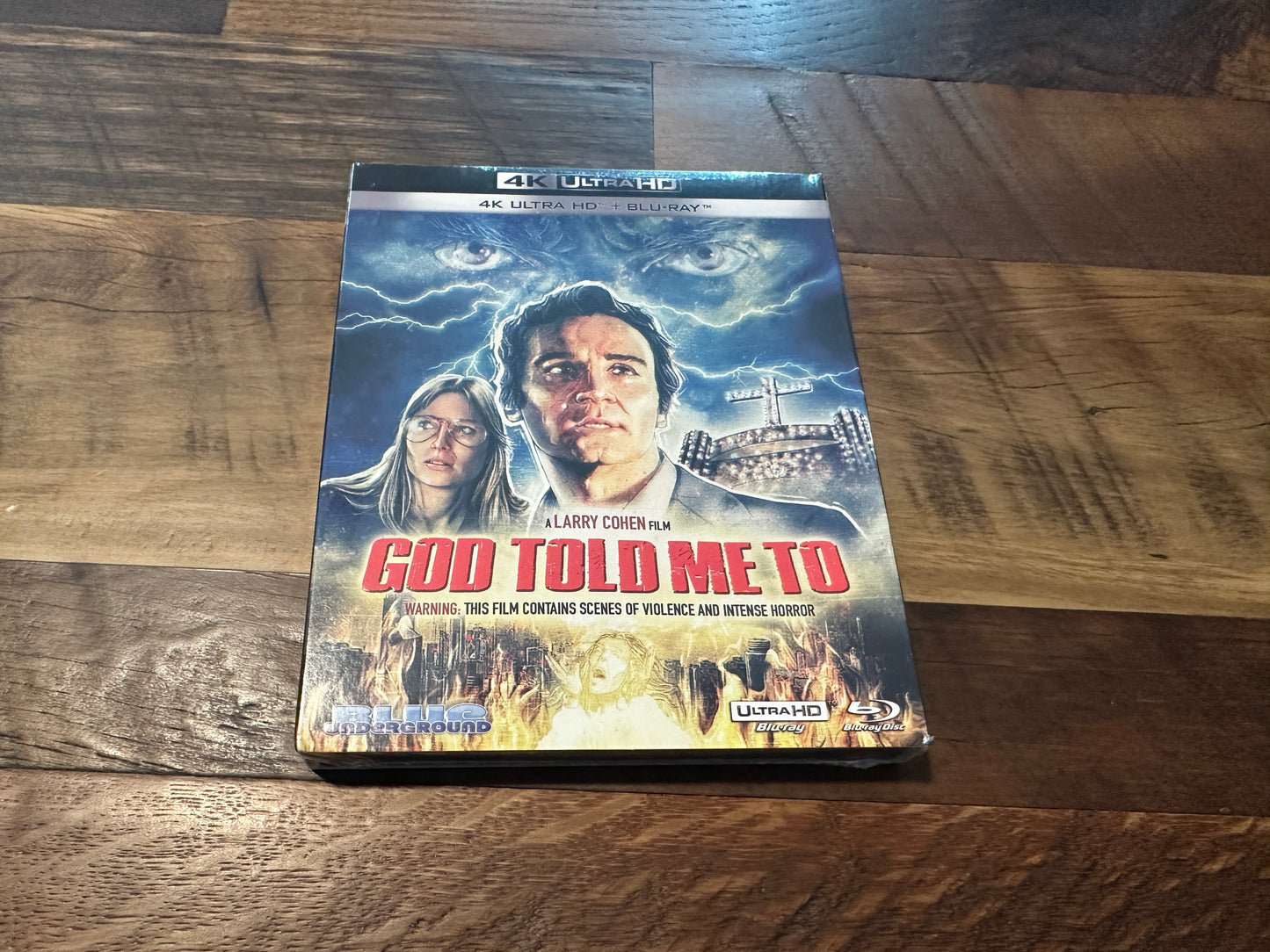 God Told Me To (4K Ultra HD/Blu ray, Blue Underground, Slipcover, NEW)