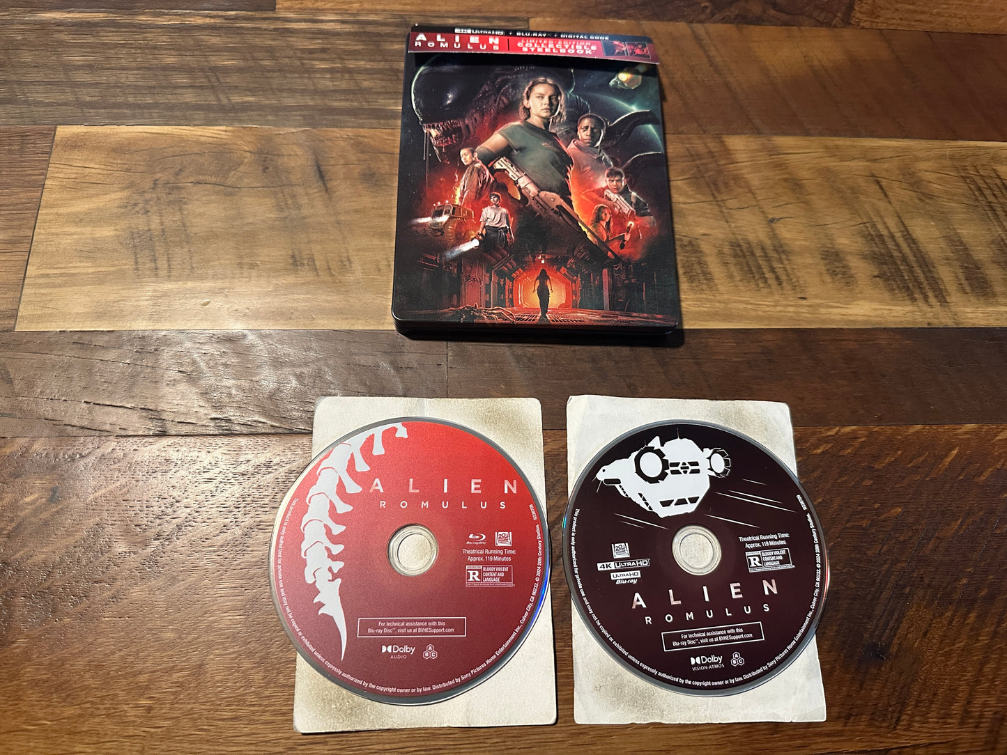 Alien Romulus (4K Ultra HD/Blu ray, 20th Century Fox, Steelbook, No Digital)