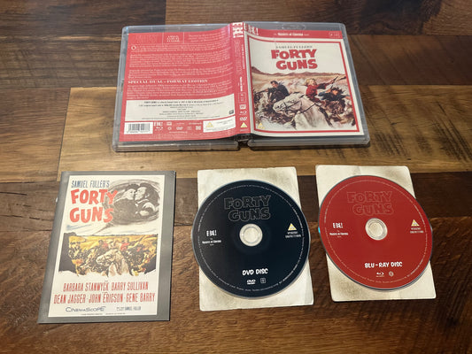 Forty Guns Blu ray/DVD l-Eureka!-Region B-Masters Of Cinema-2 Disc-