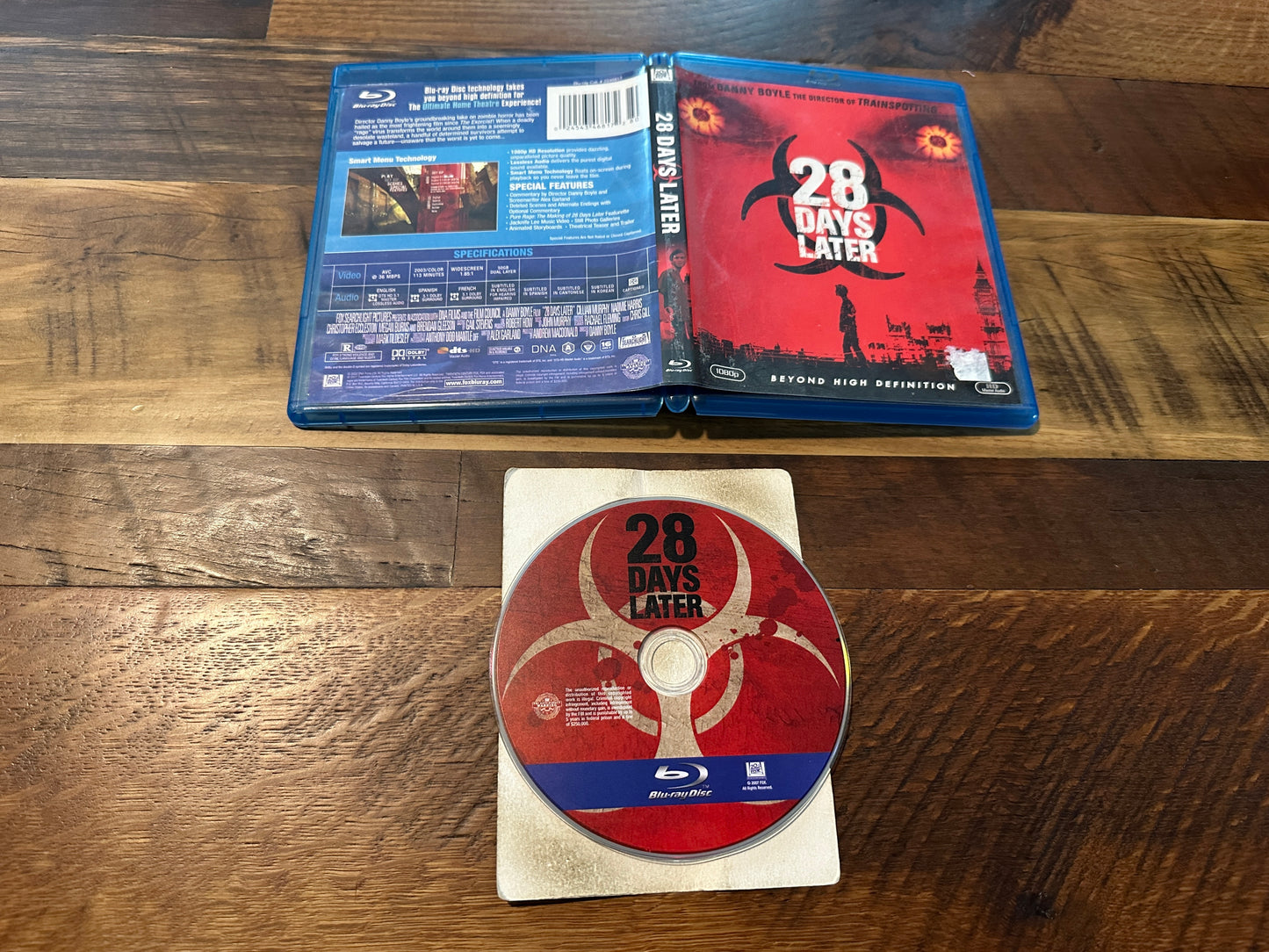 28 Days Later (Blu ray, 20th Century Fox, 2002 Horror, Widescreen)
