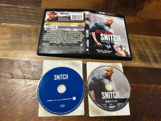 Snitch (4K Ultra HD/Blu ray, Dimit Entertainment, Dwayne Johnson, No Digital)