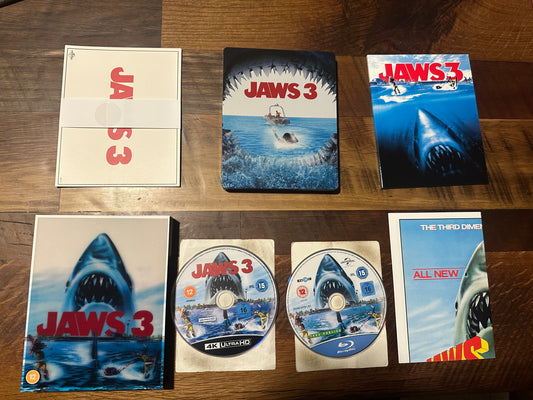 Jaws 3 (4K Ultra HD, Steelbook, Collector’s Limited Ed, Lenticular, 2000 Made)