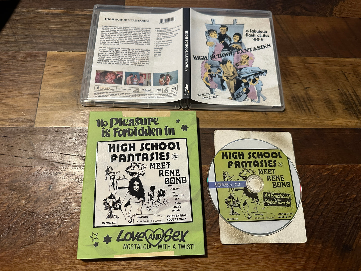 High School Fantasies Blu ray, Vinegar Syndrome, Slipcover, 70's Classic)