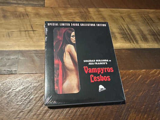 Vampyros Lesbos Blu ray-Severin Films Slipcover-70’s Classic-2 Disc-NEW