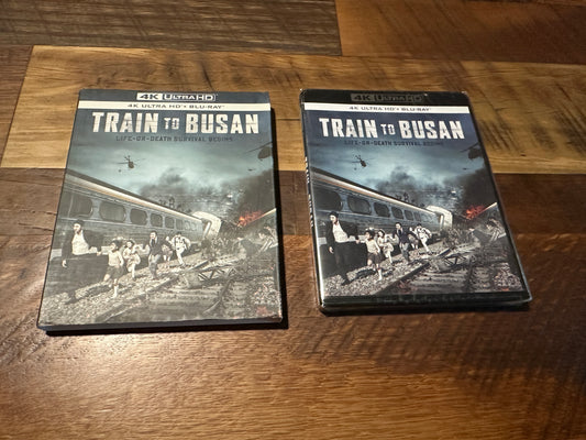 Train To Busan (4K Ultra HD/Blu ray, Well Go USA,Rare Slipcover, NEW)