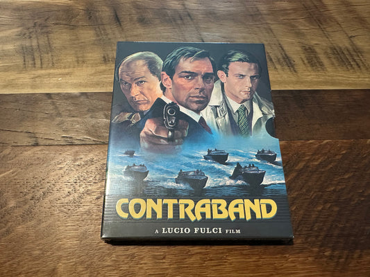 Contraband Blu ray-Cauldron-Slipcover-Lucio Fulci Classic-NEW-