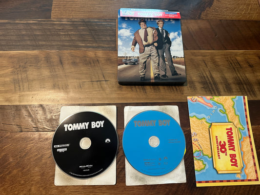 Tommy Boy (4K Ultra HD/Blu ray, Steelbook, 30th Ann, Walmart, J-Sleeve, No Digital)