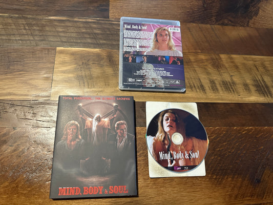 Mind, Body & Soul (Blu ray, Vinegar Syndrome Partner, Slipcover, 90’s)