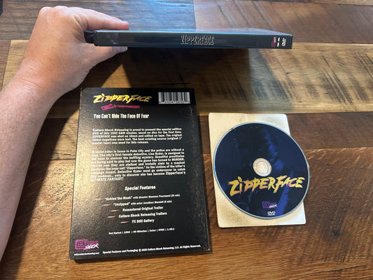 Zipperface (DVD, Culture Shock, 90’s Classic Horror, Slipcover)