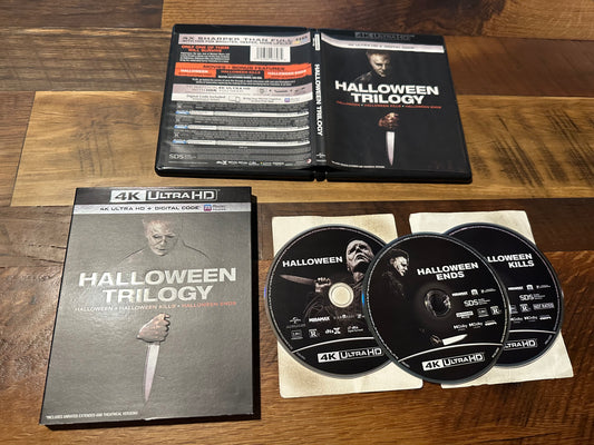 Halloween Trilogy 4K Ultra HD-Universal-Slipcover-3 Disc-No Digital-