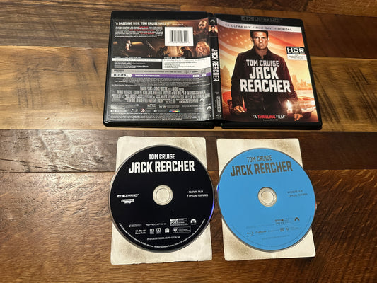 Jack Reacher (4K Ultra HD/Blu ray,  Paramount, 2 Disc, Tom Cruise, No Digital)
