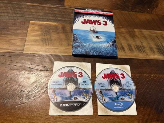 Jaws 3 4K Ultra HD/Blu ray-Steelbook-Limited Edition-No Digital