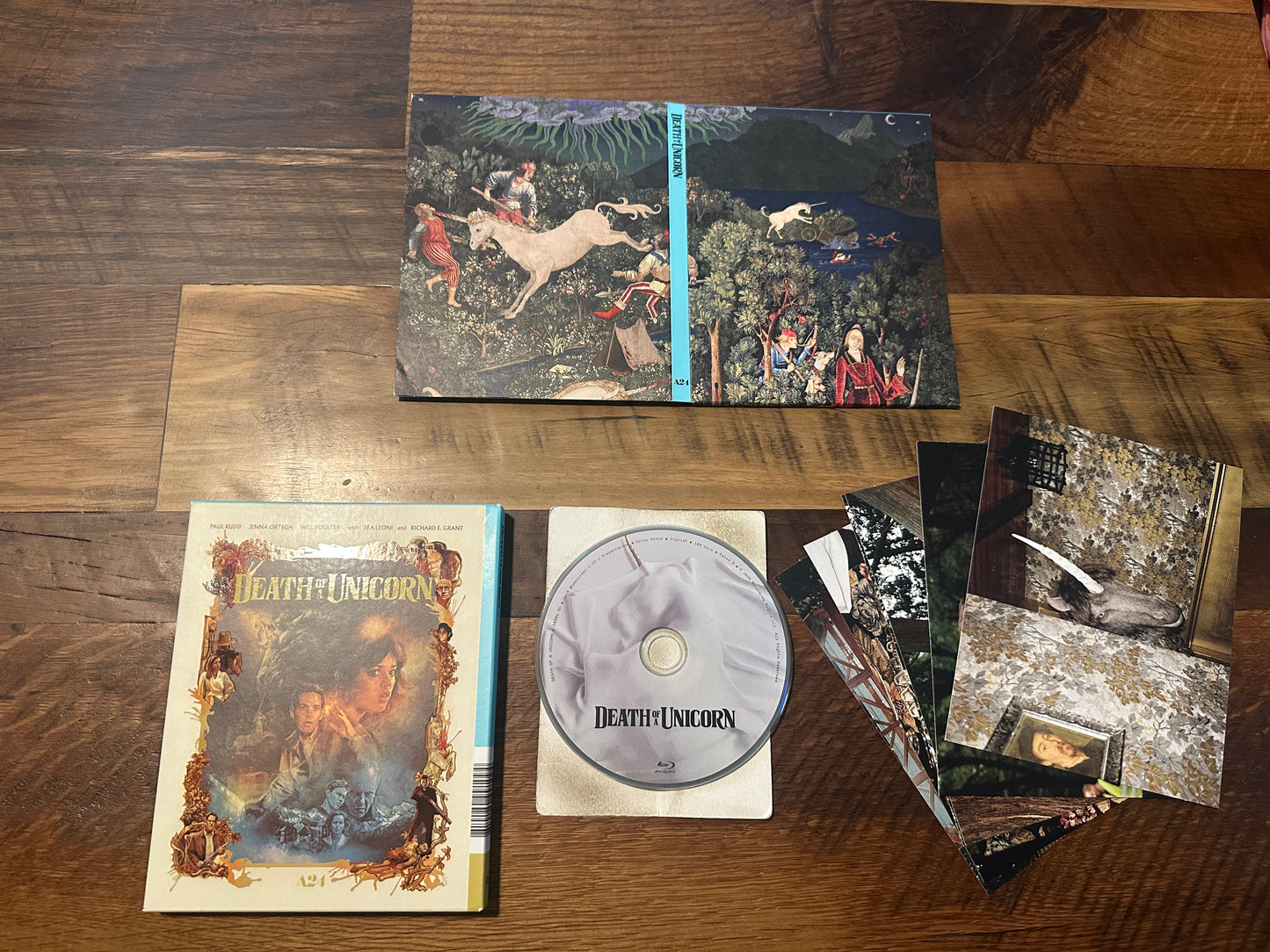 Death of A Unicorn (Blu ray, A24, Special Edition, Paul Rudd Classic-Postcards)