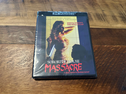 Sorority House Massacre (4K Ultra HD/Blu ray, Scream Factory, Classic, NEW)
