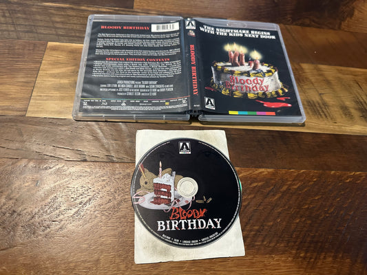 Bloody Birthday Blu ray-Arrow Video-US Region-Special Edition-