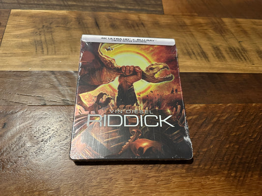 Riddick (4K Ultra HD/Blu ray, Scream Factory, Limited Edition, NEW)