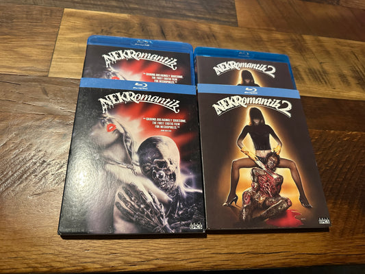 Nekromantik 1 & 2 (Blu ray, Cult Epics, 90’s Disturbing Horror, Slipcover)