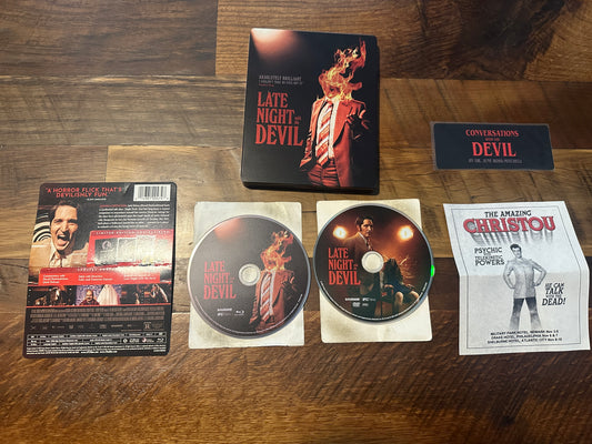 Late Night With The Devil (Blu ray/DVD, Steelbook, Limited Ed, No Digital)