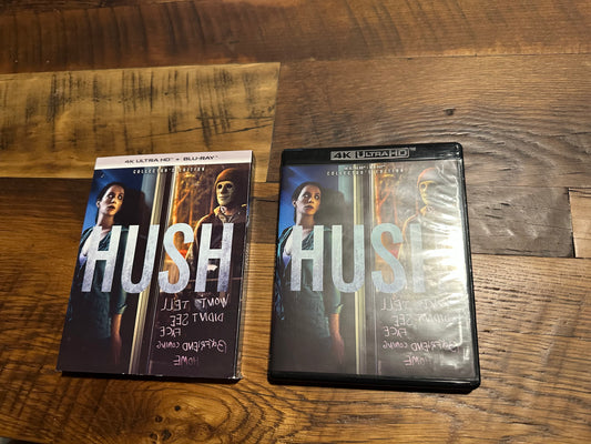 Hush 4K Ultra HD/Blu ray-Scream Factory-Slipcover-collector’s Edition