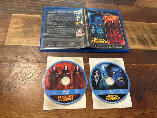 The Night Of the Werewolf & Vengeance Of The Zombies Blu ray-2 Disc Set