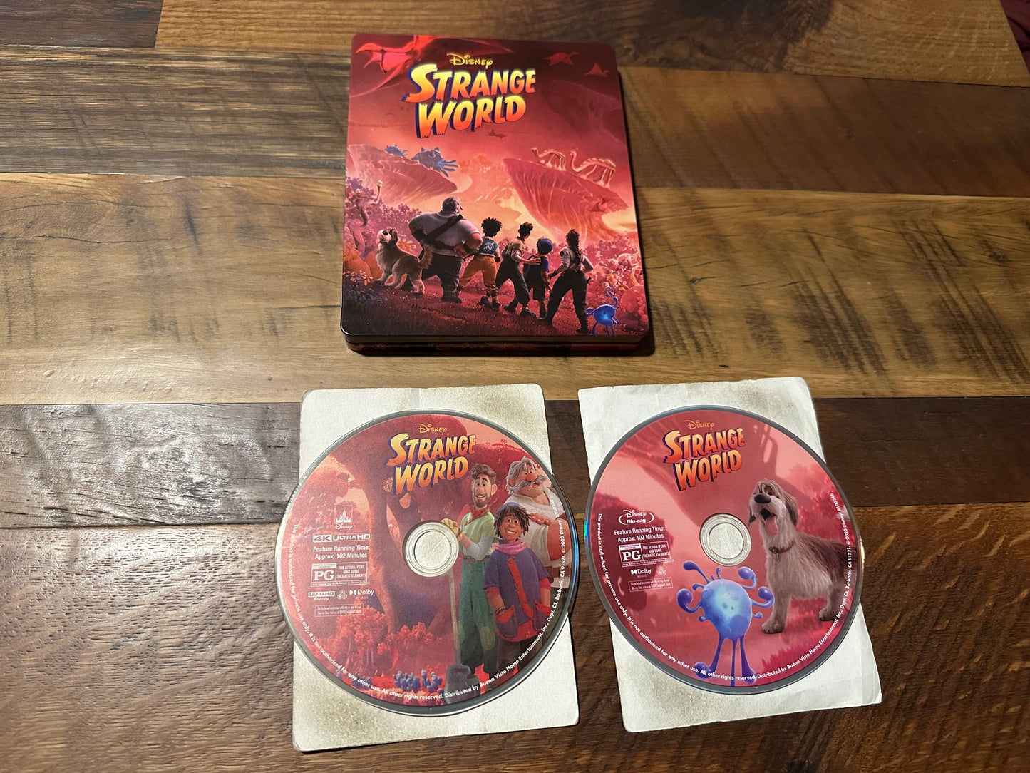 Strange World (4K Ultra HD/Blu ray, Disney, Steelbook, 2 Disc, No Digital)