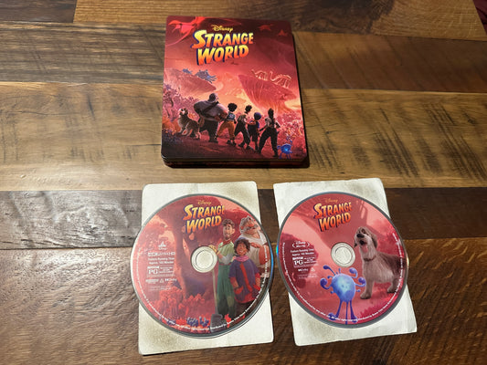 Strange World (4K Ultra HD/Blu ray, Disney, Steelbook, 2 Disc, No Digital)