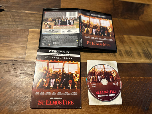 St. Elmo’s Fire 4K Ultra HD-Sony Pictures-Slipcover-40th Anniversary-