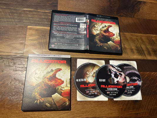 Alligator (4K Ultra HD/Blu ray, Scream Factory, Slipcover, 3 Disc)