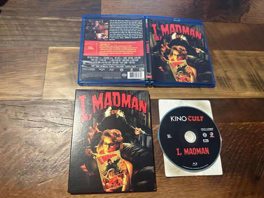 I, Madman Blu ray-Kino Lorber-Slipcover-80’s Classic Horror-Widescreen-